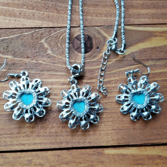 Bohemian vintage faux turquoise set - Picture 9 of 9